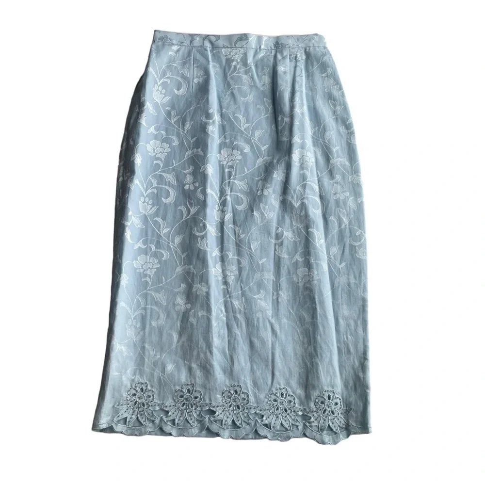 Suits of God in Church 2pc Suit Blazer Jacket Skirt Blue Size 12 Formal NWT